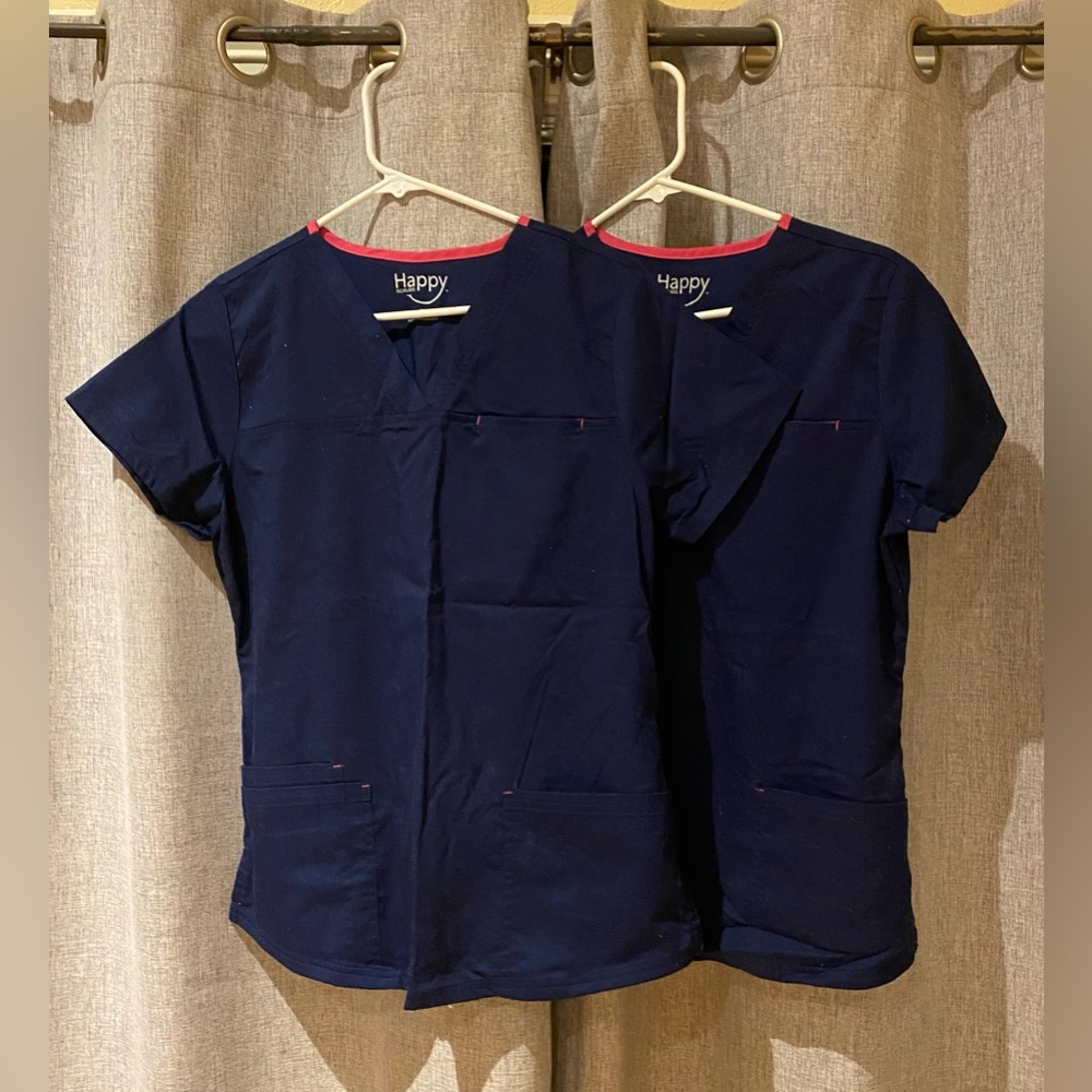 2 - Uniform Advantage Happy Scrub Tops